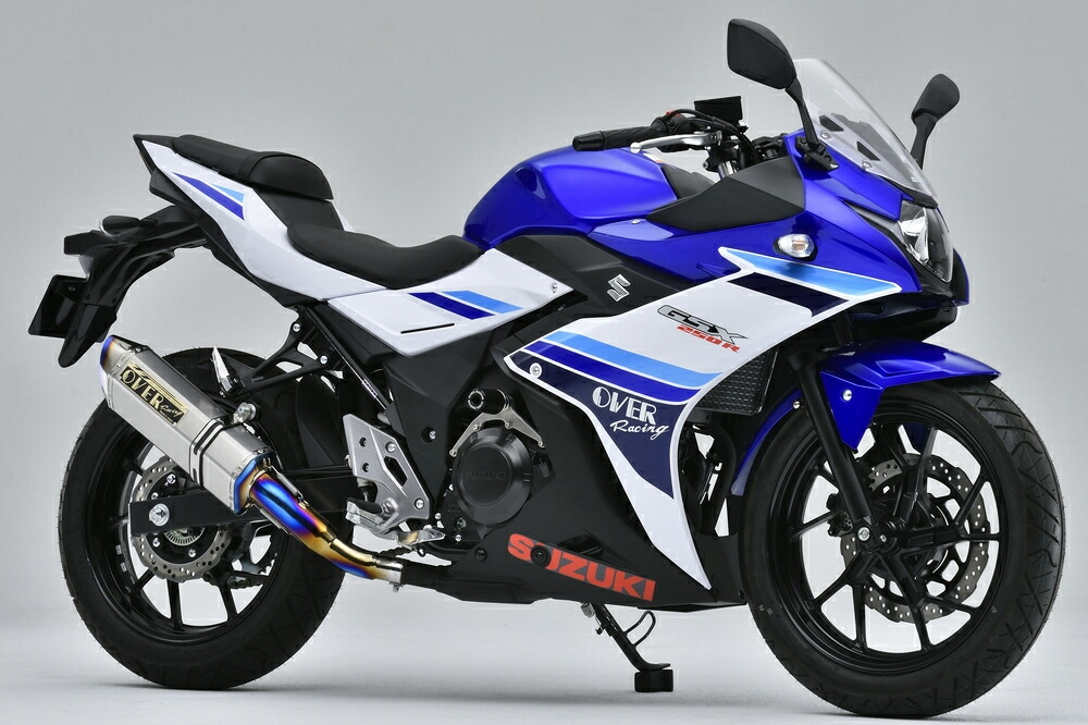 【18日限定！クーポン配布！】 OVER Racing(オーバーレーシング) バイク用 マフラー TT-Formula RS フルチタン スリップオン GSX250R 17-57-11