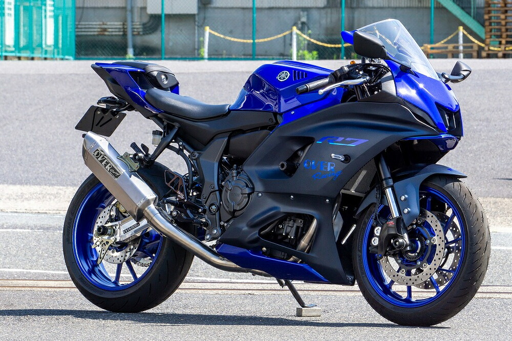 【25日限定！クーポン配布！】 OVER Racing(オーバーレーシング) バイク用 マフラー TT-Formula RS 2-1 フルチタン サテンフィニッシュ YZF-R7(22-) 25-44-111｜moto-zoa 店