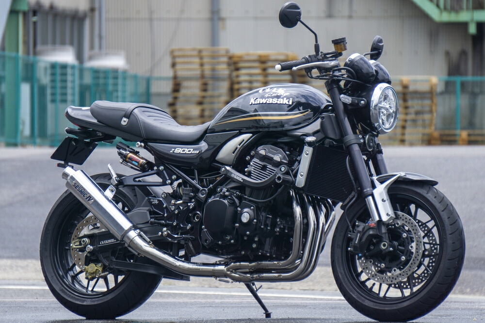 OVER Racing ブラックマフラー OVER RACING オーヴァー RACING-DOWN ブラックカスタムマフラー
