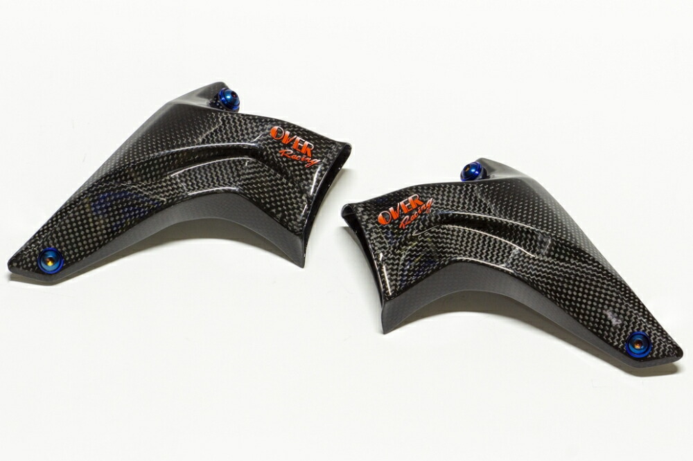 【20日限定！クーポン配布！】 OVER Racing(オーバーレーシング) バイク用 キャリパーパーツ MT-09(17-20)/MT-09TRACER(17) カーボン フロントキャリパーダクト 73-451-01