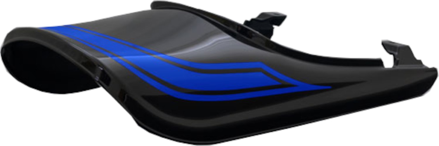 【18日限定！クーポン配布！】 PMC(ピーエムシー) ARCHI(アーキ) バイク用外装 ロングテールカウル メタリックディアブロブラック ブルーボール Z900RS/CAFE '18-'24 189-1418
