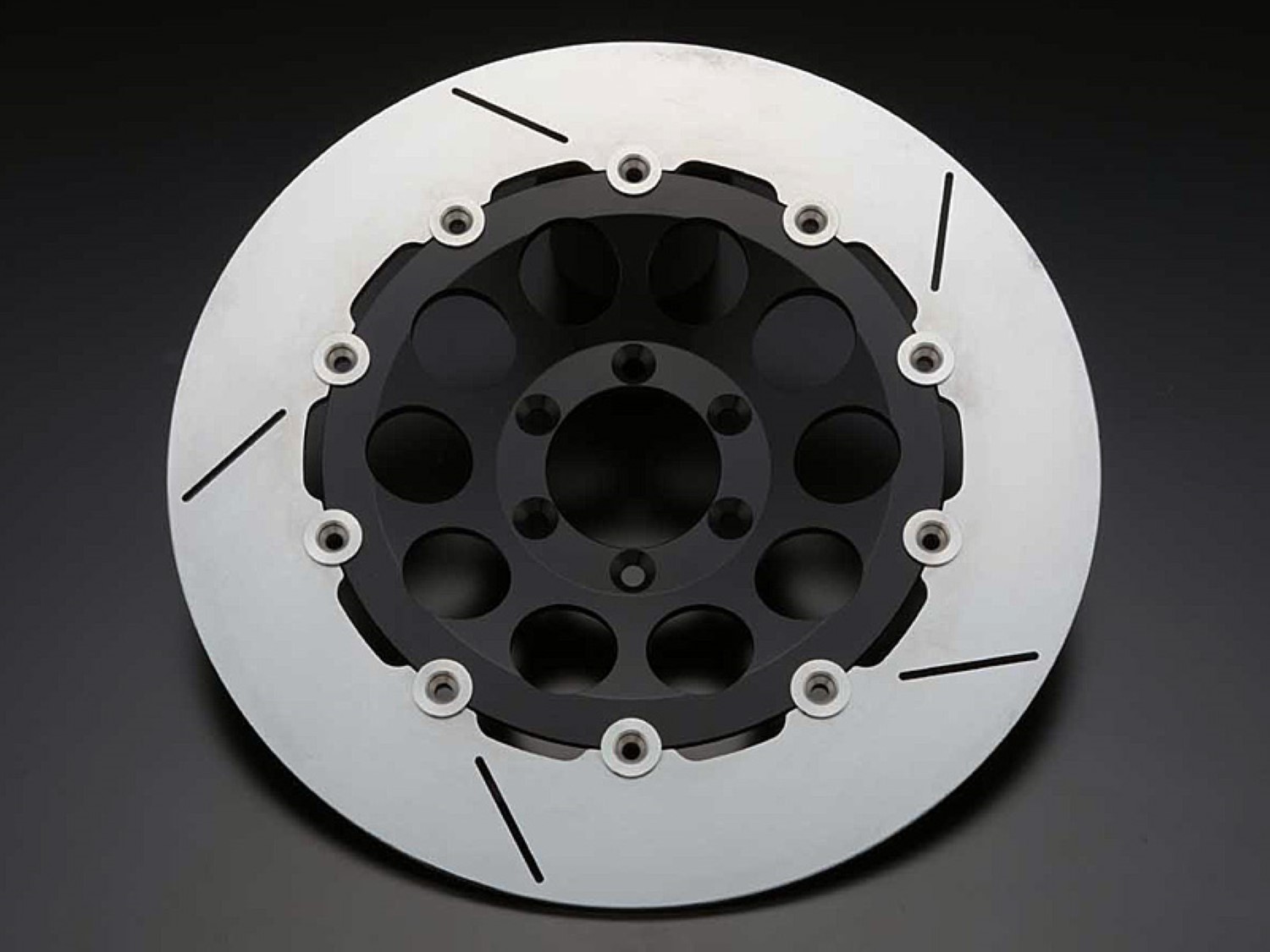 PMC(ピーエムシー) バイク用 駆動関連 φ320mmフローティングディスクローター 右 単品 (ホールデザイン/ブラック) 【Z1,Z2 (72-75) 6穴】 75-0240