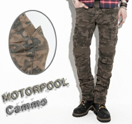 【15日限定！クーポン配布！】 ROUGH&ROAD (ラフ&ロード) バイク用 パンツ uglyBROS アグリブロス MOTOPANTS MOTORPOOL 【Men's】 カモ 28インチ UB0004CM1