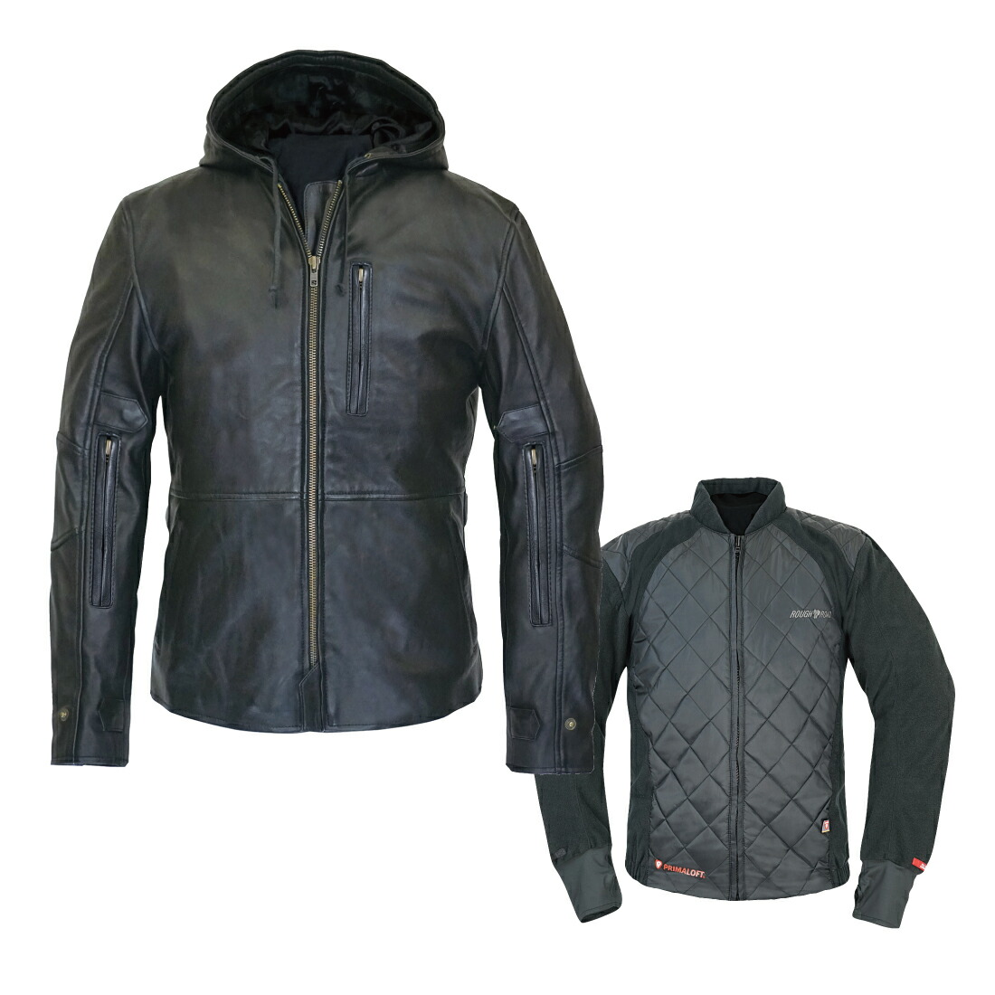 Acestriker ROUGH＆ROAD 羊革 パーカー ジャケット 楽天市場】ROUGH&ROAD (ラフ&ロード) バイク用 レザージャケット