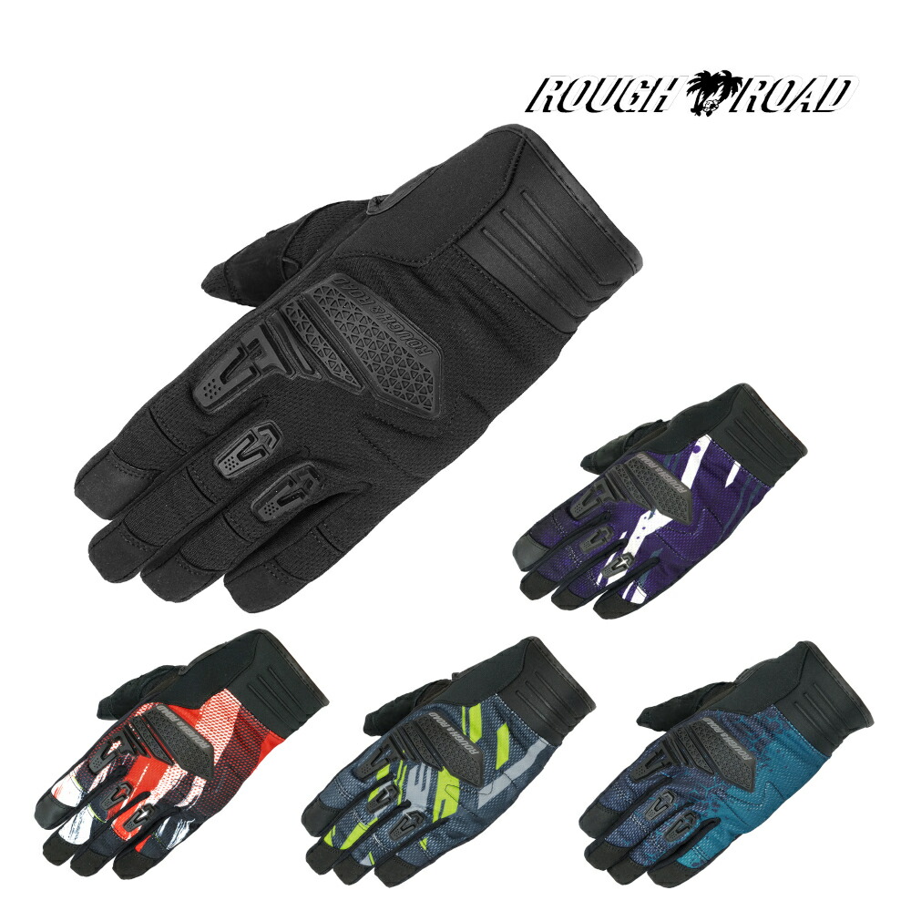【20日限定！クーポン配布！】 ROUGH&ROAD (ラフ&ロード) バイク用 スリーシーズン プロテクター スマホ スマートフォン対応 RR8028 トレイルツーリンググローブ