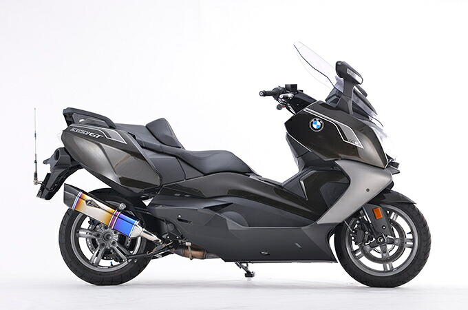 【15日限定！クーポン配布！】 R's GEAR アールズギア バイク用 マフラー C650GT(16-) リアルスペック スリップオン マフラー チタンドラッグブルー RB18-03SD