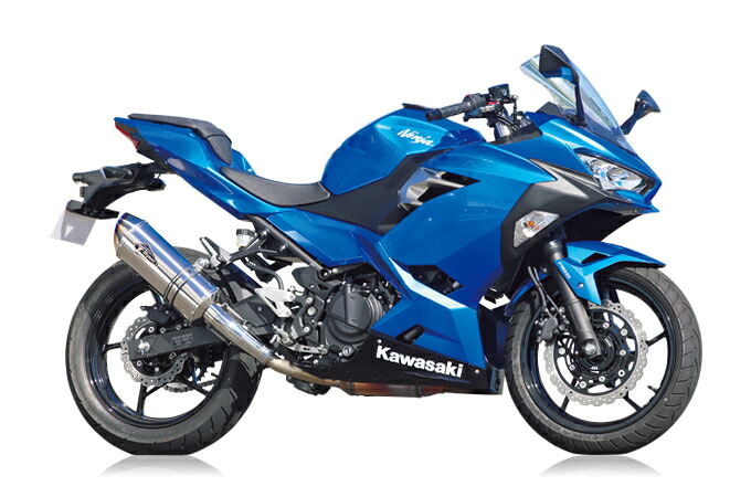 【25日限定！クーポン配布！】 R's GEAR アールズギア バイク用 マフラー Ninja250(18-),Z250(19-) リアルスペック スリップオン マフラー タイプS チタンポリッシュ RK33-03ST｜moto-zoa 店