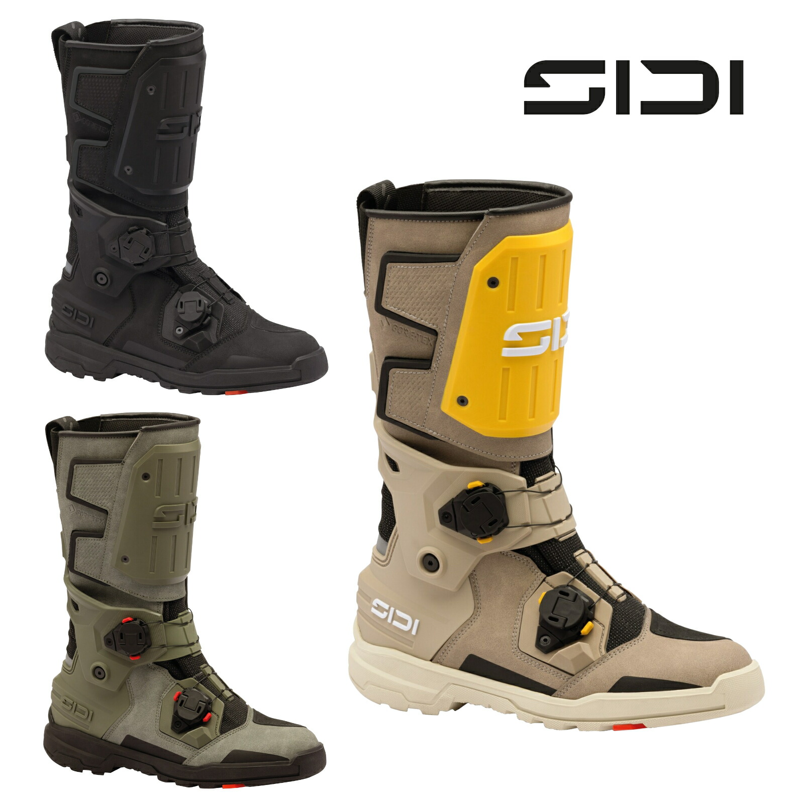 SIDI シディ バイク用 GORE-TEX アドベンチャー ブーツ CE規格適合 防風 透湿 防水 林道 オフロード ツーリング TAURUS GTX タウルス ゴアテックス