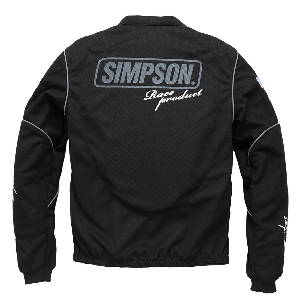 SIMPSONシンプソンバイク用ジャケットメッシュクールジャケットブラックSサイズNSM-2208LTD