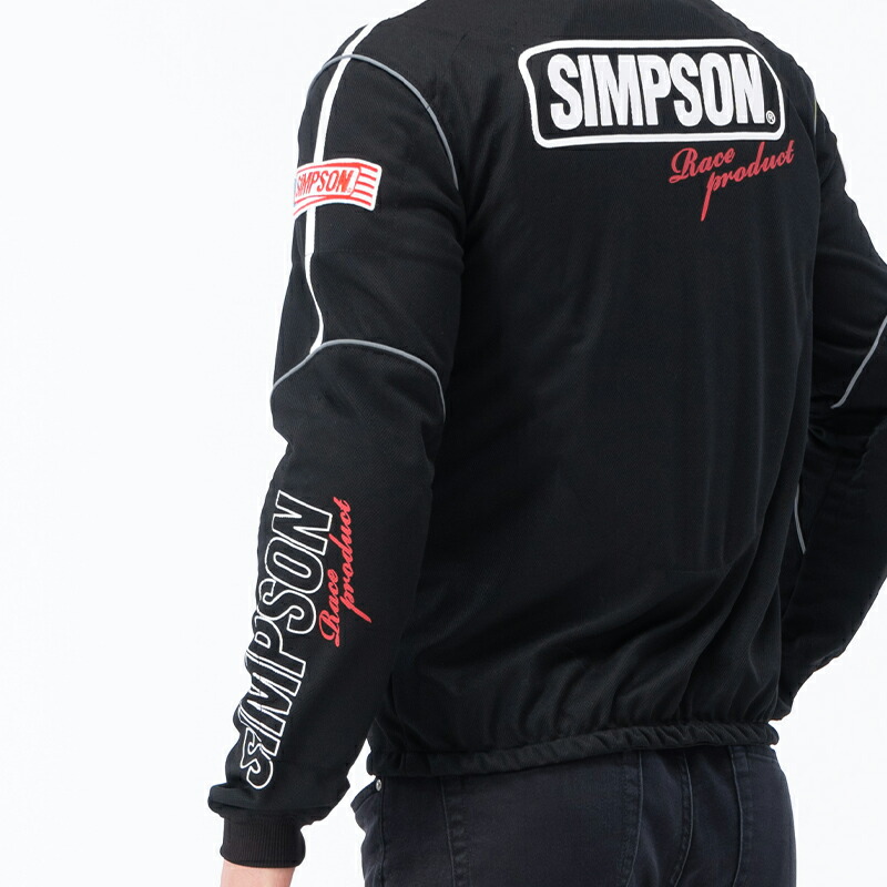 SIMPSONシンプソンバイク用ジャケットメッシュクールジャケットブラックSサイズNSM-2208LTD