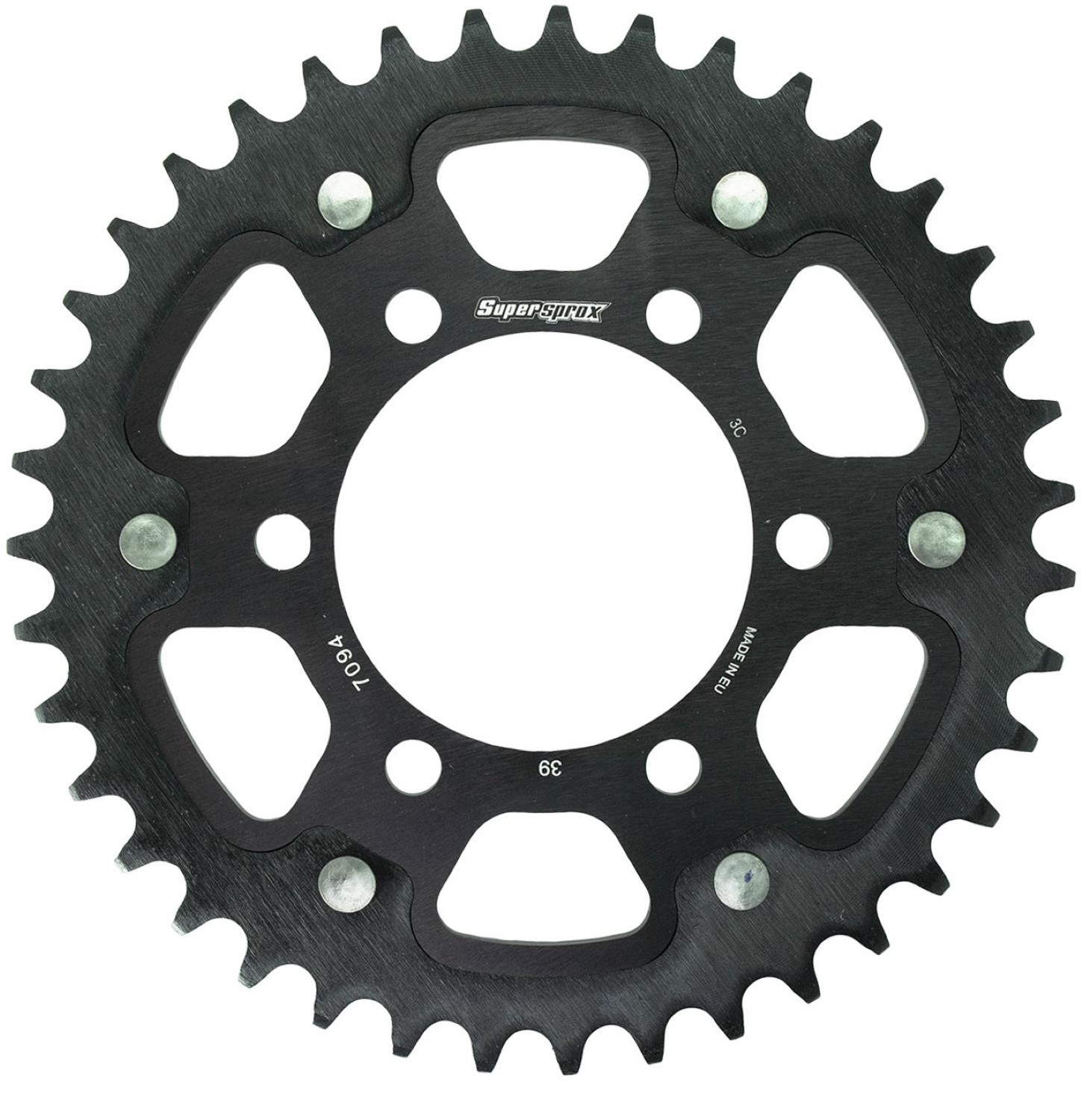 スーパースプロックス(Supersprox) ドリブン スプロケット リア ステルス (STEALTH) アルミ&スチール 39T ブラック RST-7094:39-BLK 社外ホイール対応：JB-MAGTAN、GALESPEED、LAVORANTE、MARVIC、DUOMO