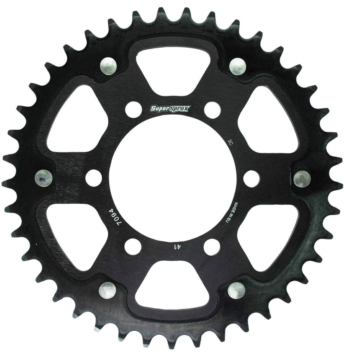 スーパースプロックス(Supersprox) ドリブン スプロケット リア ステルス (STEALTH) アルミ&スチール 41T ブラック RST-7094:41-BLK 社外ホイール対応：JB-MAGTAN、GALESPEED、LAVORANTE、MARVIC、DUOMO
