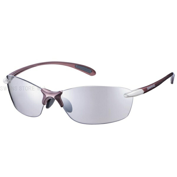 【マラソン期間 クーポン配布！】 SWANS (スワンズ) UVカット サングラス SALF-0712 COP (コーラルロゼ×パラジウム) Airless-Leaf fit エアレス・リーフフィット ミラーレンズモデル 3136013402023