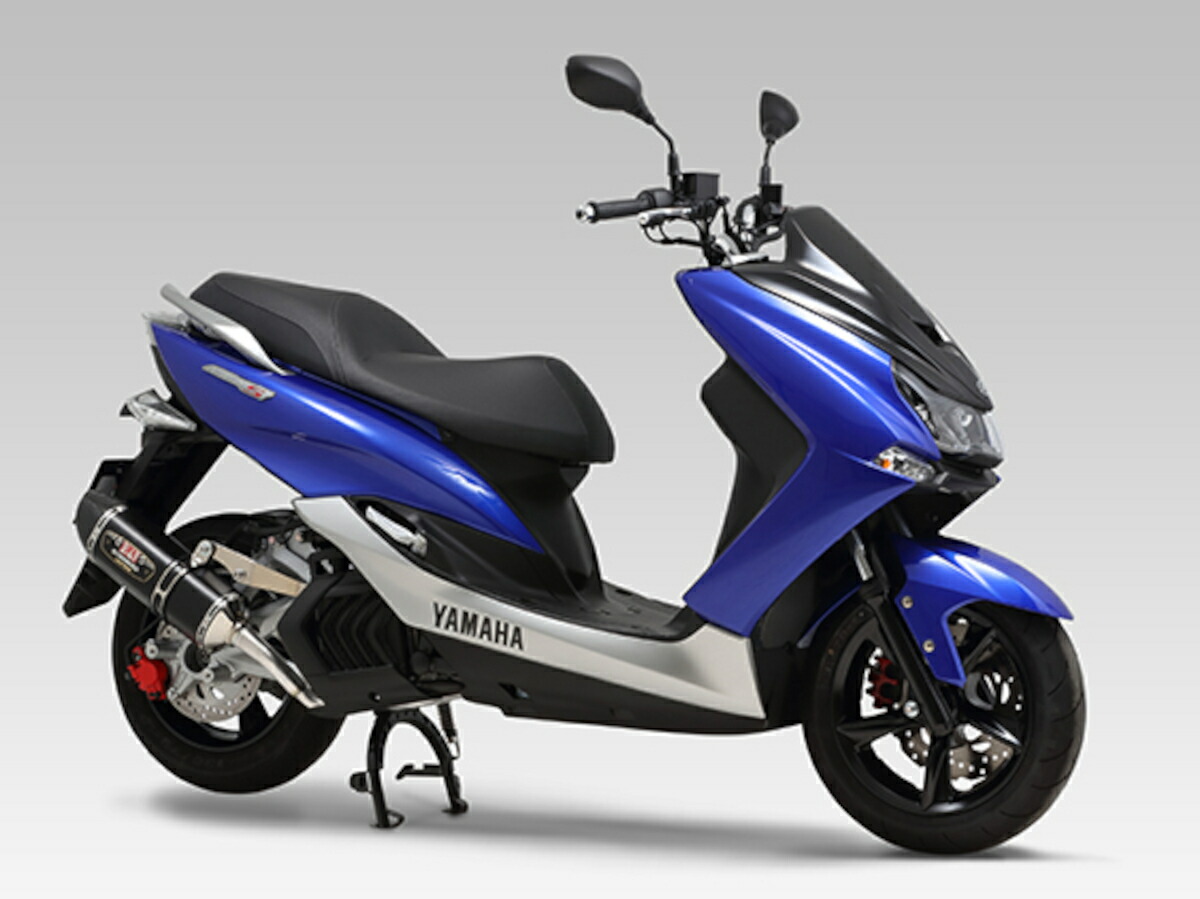 ヨシムラ YOSHIMURA バイク用 マフラー 機械曲 R-77S サイクロン EXPORT SPEC 政府認証 (SMC) メタルマジックカバー/カーボンエンドタイプ 車種:MAJESTY S(14-20) 品番:110-364-5121|moto-zoa 店