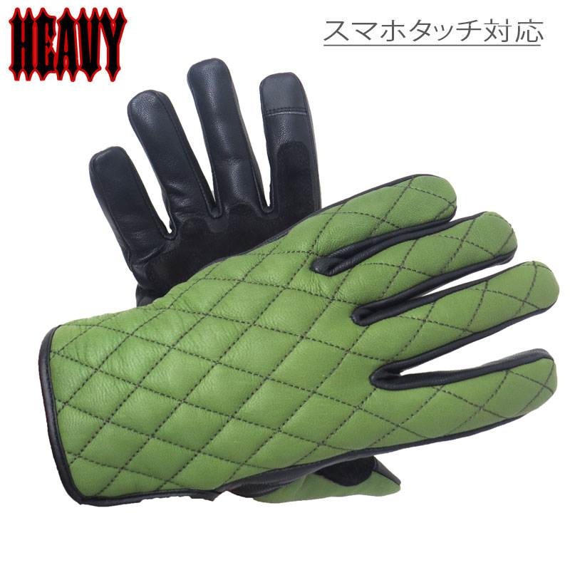 楽天市場】【送料無料】HEAVY ダイヤステッチ 山羊革プレーングローブ 