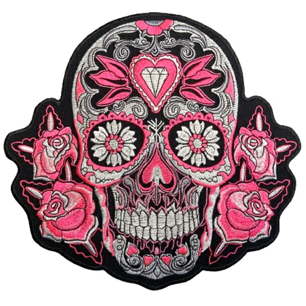 楽天市場】【SUGAR SKULL】シュガースカル刺繍パッチ（大）A