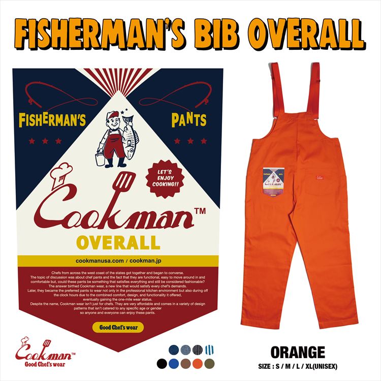 楽天市場】COOKMAN/クックマン Fisherman's Bib Overall