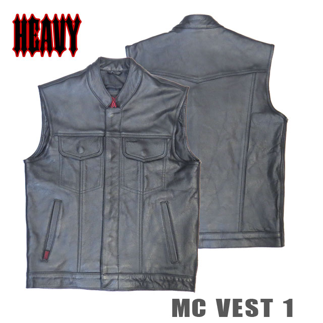 MDM3001 Milwaukee Leather Men's Collarless Denim Club Style Vest W/ Hidden Zipp