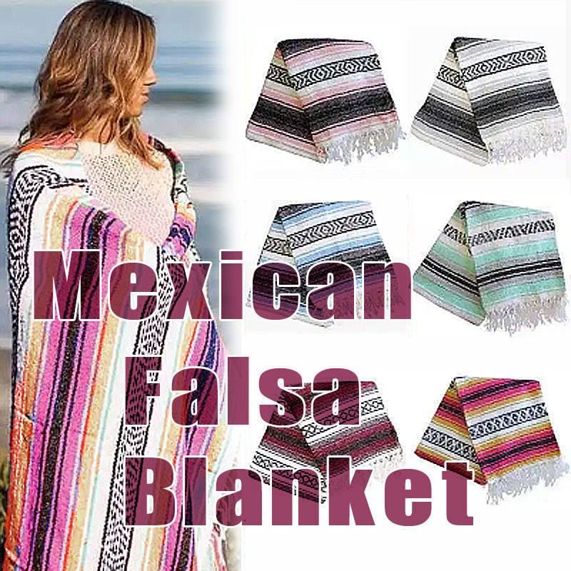 【楽天市場】Mexican Falsa Blanket メキシカン ブランケット ヨガ アウトドア ビーチ キャンプ 130x170cm