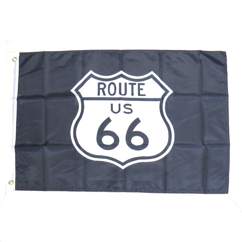 正規品 ルート66 サビ風 ロゴ フラッグ ROUTE66 タペストリー F25