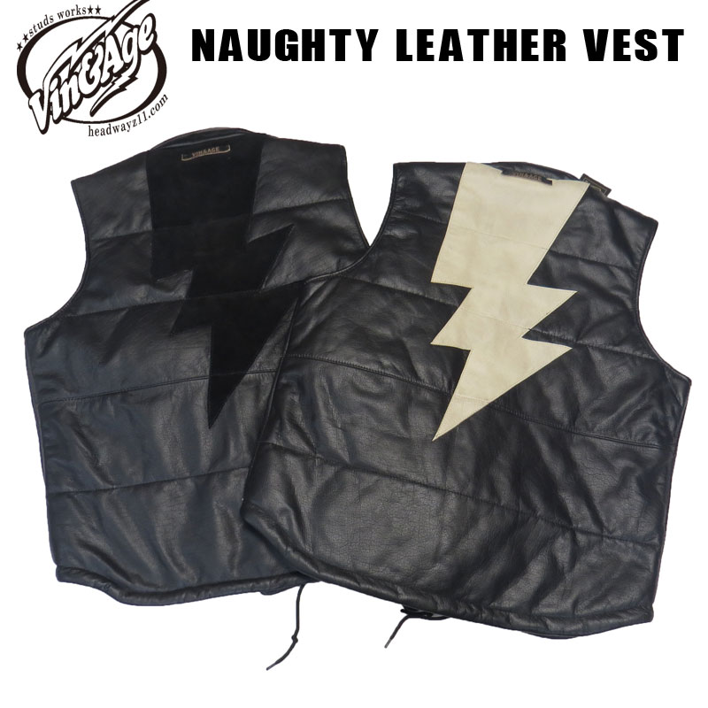 楽天市場】Vin＆Age NAUGHTY LEATHER VEST レザー ナーティーベスト