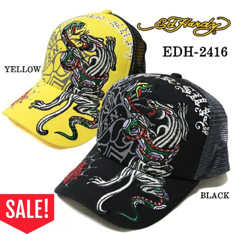 楽天市場】ED HARDYエド・ハーディー◇EH 刺繍メッシュキャップ