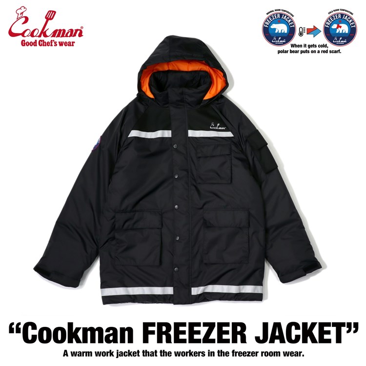 COOKMAN/クックマン　フリーザージャケット Freezer Jacket Black （ユニセックス）ブラック