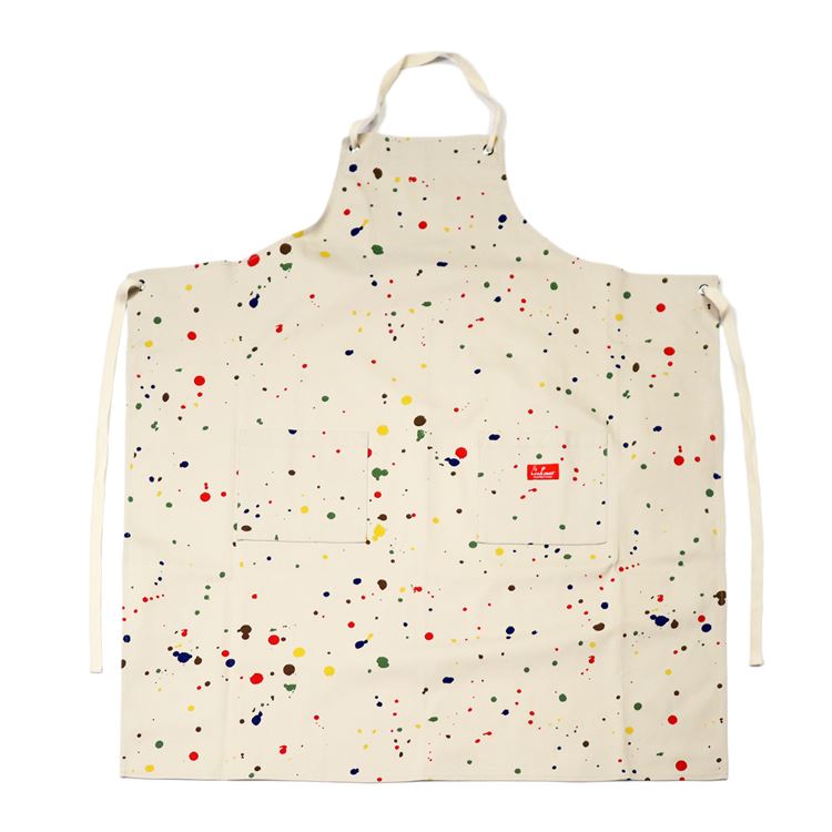 COOKMAN/クックマン　ロングエプロン Long Apron 「Sauce Splash」（ユニセックス）ベージュ　ソーススプラッシュ画像