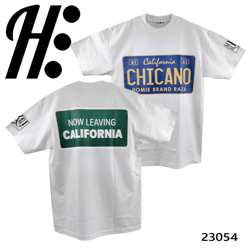 HOMIE　Tシャツ　ホワイト　ホーミーケイ　チカーノ　7.5オンス　23054 T-Shirt