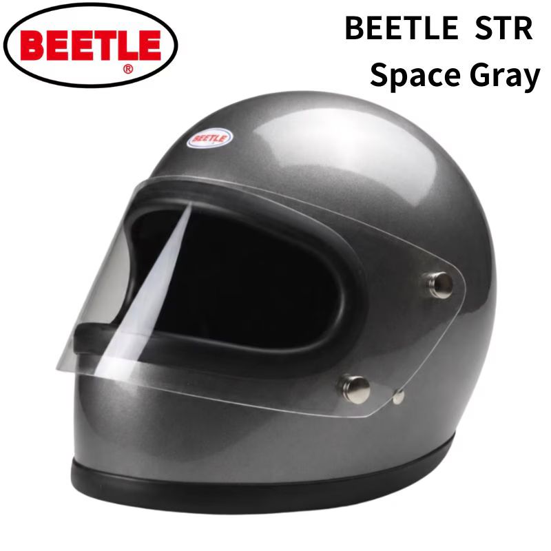 【公道使用不可】OCEAN BEETLE BEETLE STR スペースグレー オーシャンビートル フルフェイスヘルメット|MOTOBLUEZ(モトブルーズ)
