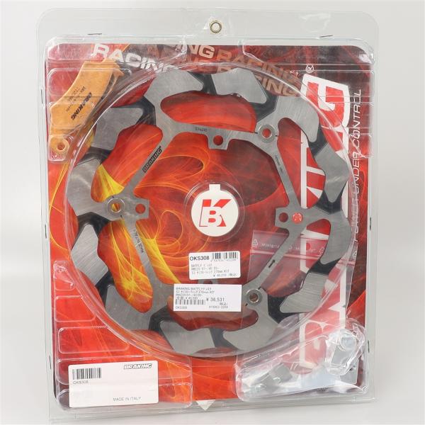 [展示品 未使用品] ◇ RM-Z250 -'07 RM-Z450 -'05 BRAKING ブレーキング BATFLY S3 270mm セミフローティング フロント ディスクキット(OKS308) [中古]