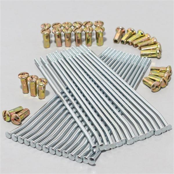 [展示品 未使用品] ◇ KX250/KX450 74年式 ダチ/DACHI スチール リア スポーク/ニップルセット(G0410) [中古]