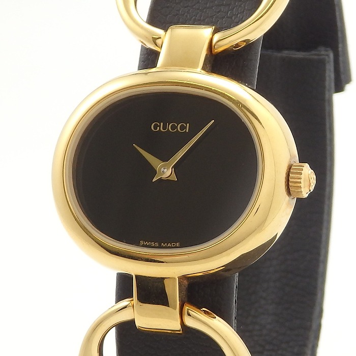 GUCCI 1600L レディース  腕時計 1円〜】GUCCI グッチ 腕時計 レディース 1600 ゴールド文字盤