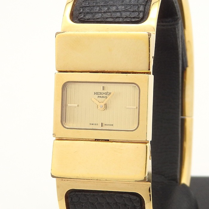 楽天市場】エルメス HERMES ロケ L01.201 バングルウォッチ クォーツ
