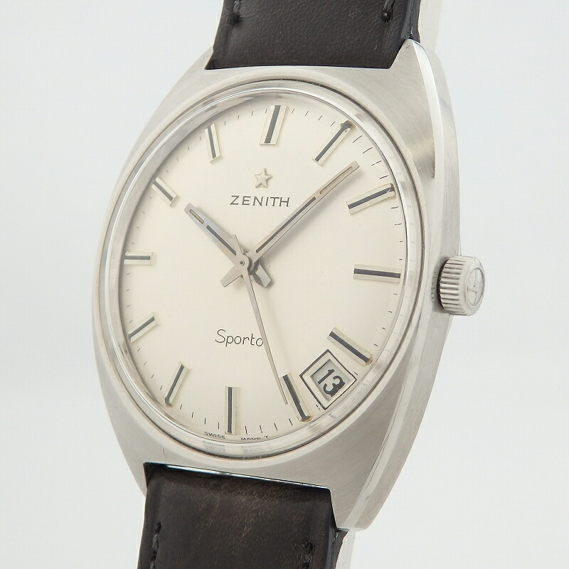 ゼニス ZENITH Sporto キロカロリー2562C 手一巻き しろがね色 ステンレス鋼スチール写真 ウォッチ メンズ【中古】