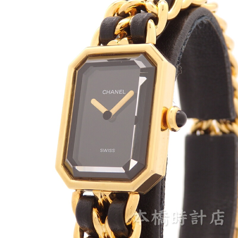 シャネル　CHANEL　プルミエール　XL　H0001　レディース　ブラック　GF　クオーツ　腕時計【中古】