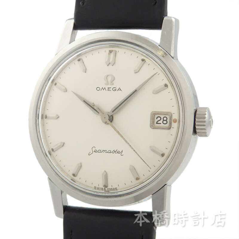オメガ 　OMEGA　14384 1 SC　SEAMASTER　シーマスター　アイボリー　ステンレススティール　手巻き　メンズ　腕時計【中古】