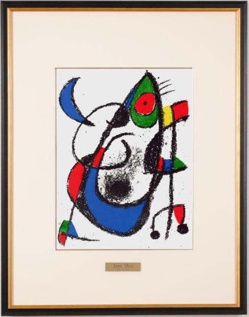 リトグラフ、抽象画？ ジョアン・ミロ オブラ・グラフィカ 抽象画 絵画 リトグラフ