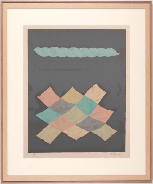 楽天市場】抽象画 絵画 現代アート リトグラフ 版画 坂本寧