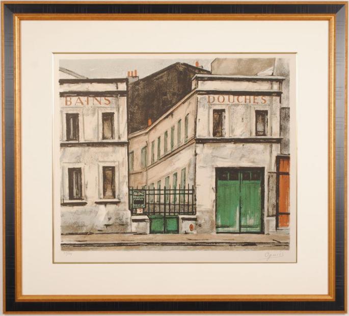 楽天市場】荻須高徳 「パリの橋の下 」 リトグラフ 石版画【新古品