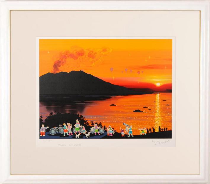 楽天市場】「桜島」谷口春彦【通信販売】（F10サイズ油彩画[油絵