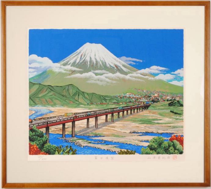 楽天市場】山本良比古 犬山の鵜飼 インテリア 絵画 愛知県犬山市