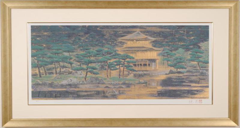 井堂雅夫『金閣寺』S52年作 水彩画 原画 和紙 貴重 真作保証 1点物 楽天市場】井堂雅夫木版画”冬の金閣寺” 10P01Oct16 : 絵と額縁