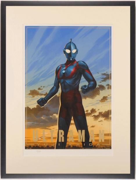 ウルトラマン 絵画 開田裕治 インテリア 絵画リトグラフ 版画 プレゼント コレクション 新築祝い 開店祝い 新品額付き 国内送料無料 ■