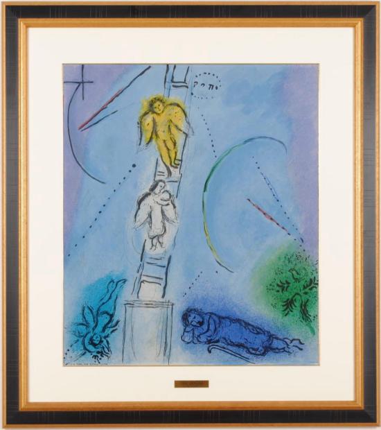 真作】マルク・シャガール Marc Chagall ヤコブの梯子