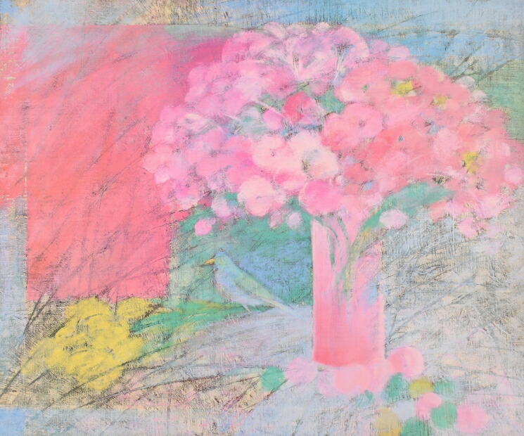 花 絵画 静物画 リトグラフ 版画 今村昭秀 「花の記憶」 額付き 国内送料無料