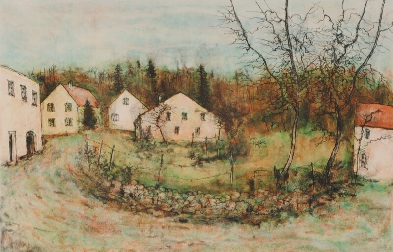 ベルナール・カトラン「レモンバスケットのある小さな静物」 リトグラフ 版画 絵画 ベルナール・カトラン 『レモンバスケットのある小さな静物