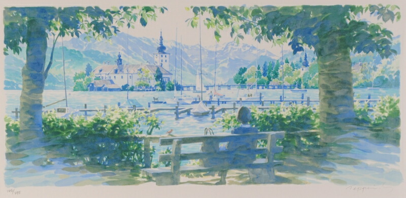 楽天市場】笹倉鉄平 カフェ・ベラ・ノッテ 海 絵画 風景画 イタリア