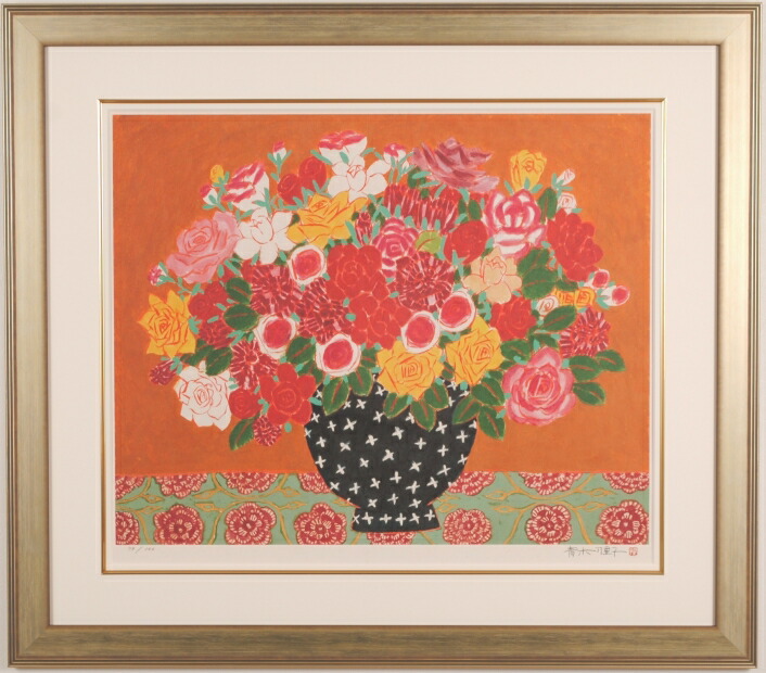 楽天市場】青木乃里子 カサブランカ 花 絵画 百合 静物画 ジークレー