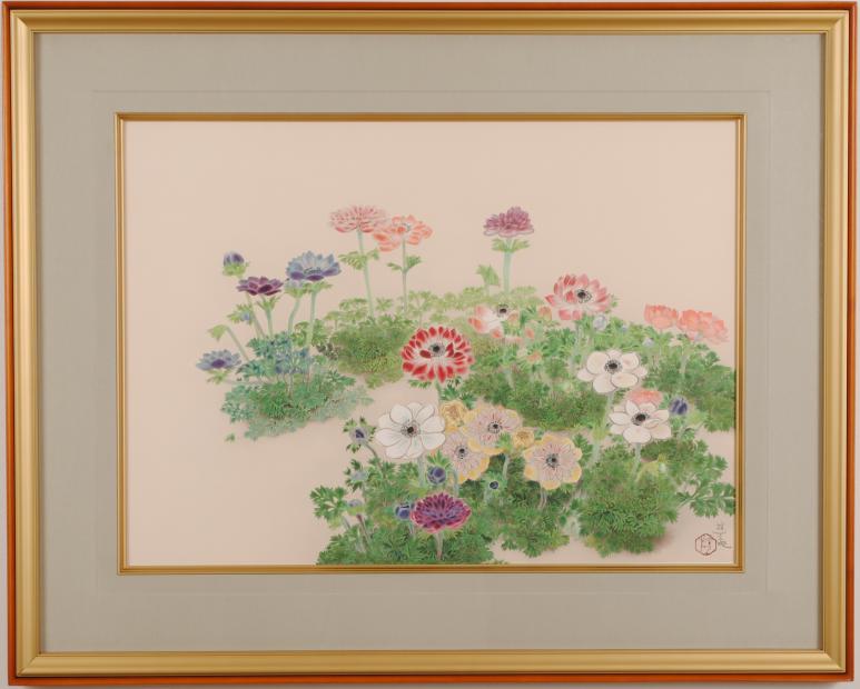 楽天市場】梅の花 絵画 和風 日本画 インテリア リトグラフ 版画 濱田